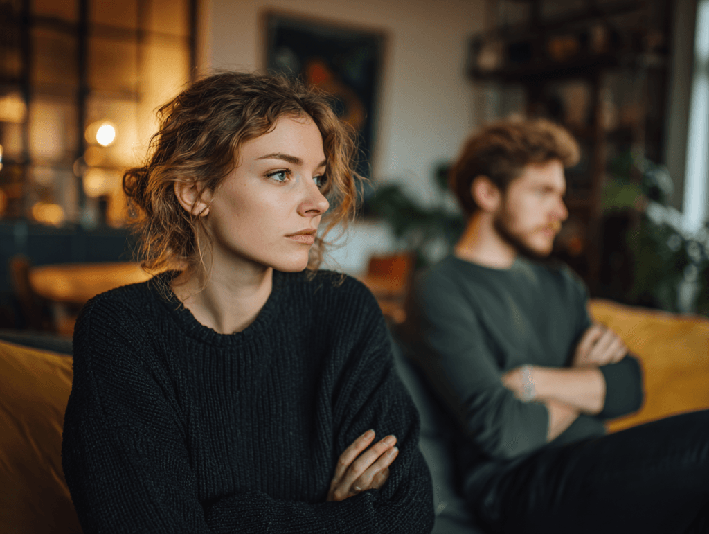 Mujer y hopmbre en patrón de relación tóxica