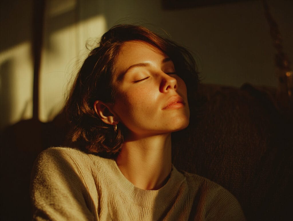 sensación de calma después de gestionar el estrés emocional de forma consciente